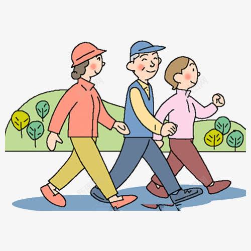 一起运动png免抠素材_新图网 https://ixintu.com 伸展筋骨 强身健体 手臂和腿部伸展运动瑜伽 散步 早上运动 晨练 运动 运动老人 锻炼