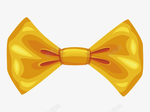 衣服裙子礼盒金色蝴蝶结装饰矢量图图标图标