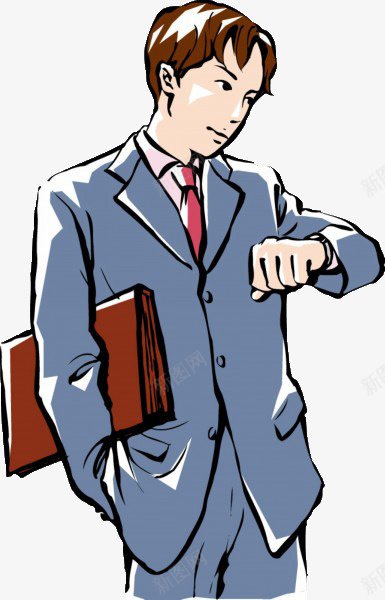 看表的男人png免抠素材_新图网 https://ixintu.com png图形 png装饰 公文包 手表 男人 装饰
