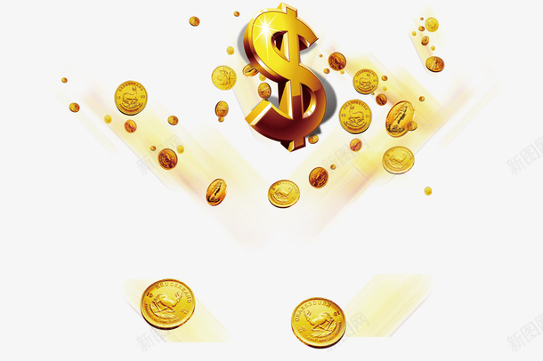 金银财宝降落psd免抠素材_新图网 https://ixintu.com psd 赏金 赏钱 金钱 金银财宝
