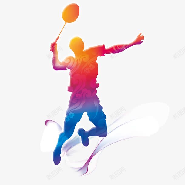 羽毛球运动员psd免抠素材_新图网 https://ixintu.