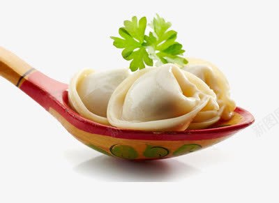 一个汤勺里的三个云吞png免抠素材_新图网 https://ixintu.com 云吞 汤勺 面点 面食