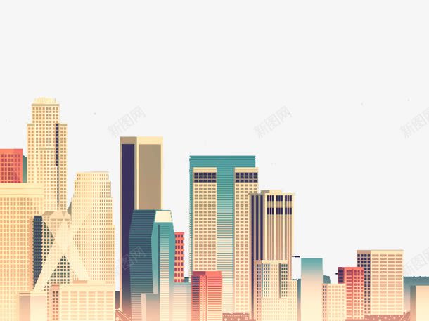 高楼大厦png免抠素材_新图网 https://ixintu.com 建筑风景 楼房 综合楼 装饰图