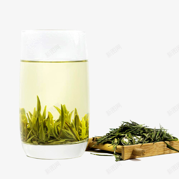 杯中竹叶青png免抠素材_新图网 https://ixintu.com 免抠素材 竹叶青 茶叶素材 装饰素材