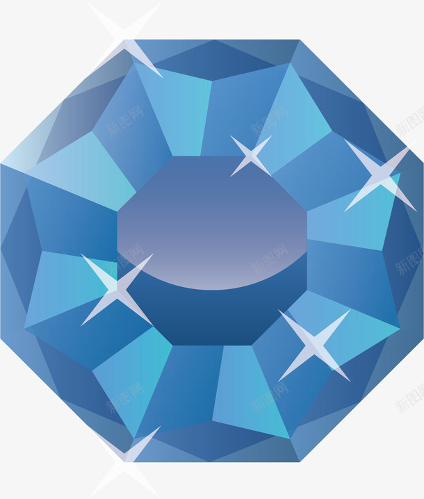 八边形蓝色钻石闪光矢量图ai免抠素材_新图网 https://ixintu.com 八边形 手绘 清新 简洁 蓝色 钻石 钻石闪光 闪光 矢量图