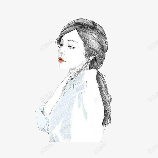 专注美女侧脸眯眼png免抠素材_新图网 https://ixintu.com 专注 人物侧脸 侧面 眯眯眼 眯眼 美女