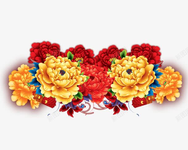 富贵的牡丹花图psd免抠素材_新图网 https://ixintu.com 国花 富贵 牡丹花 花 花朵