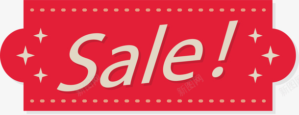 红色电商促销横幅矢量图ai免抠素材_新图网 https://ixintu.com sale 促销 促销标签 促销横幅 矢量png 红色横幅 矢量图