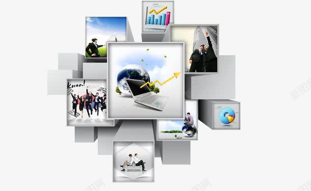 科技多屏psd免抠素材_新图网 https://ixintu.com 科技多屏LED