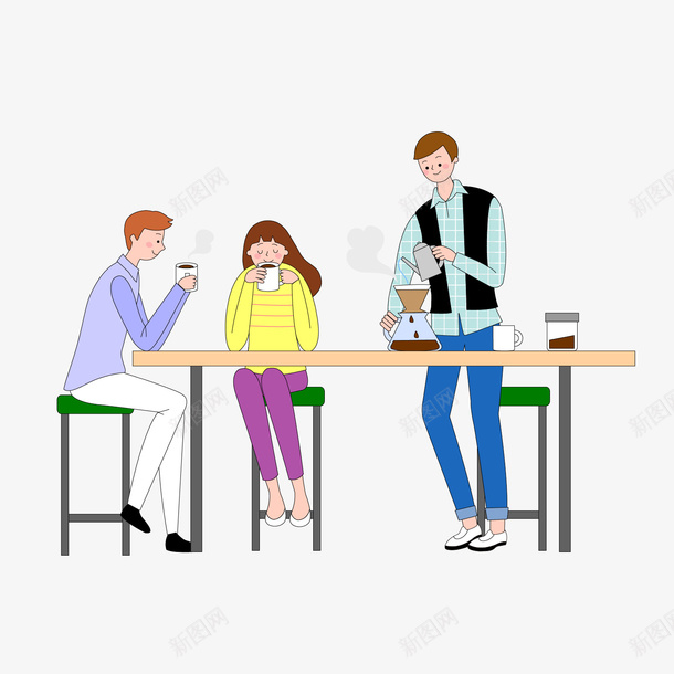 喝茶业余爱好运动png免抠素材_新图网 https://ixintu.com 业余生活 交谈 健康 咖啡馆 喝咖啡 插画 早安咖啡 爱好 身体 运动