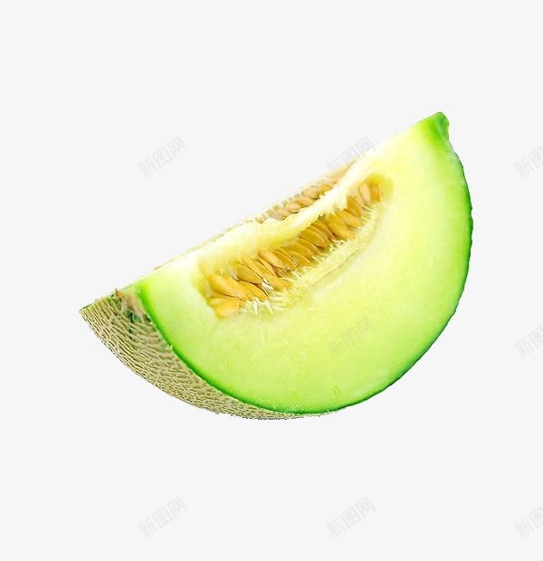 切开的哈密瓜png免抠素材_新图网 https://ixintu.com 哈密瓜 新鲜水果 绿色 食物