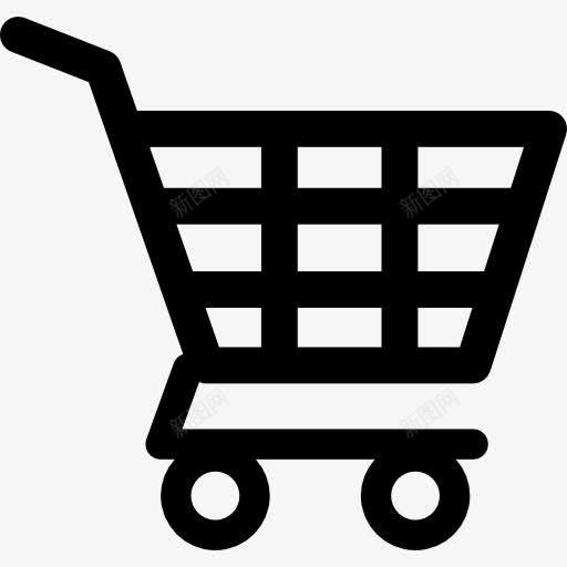 购物车的方格标图标png_新图网 https://ixintu.com 商务 工具 手推车 方格 购物 购物商店 购物车