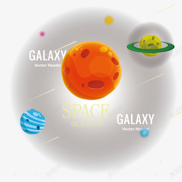 黄色蓝色橙色三色球运转png免抠素材_新图网 https://ixintu.com 星球 星球运转 橙色星球 物理 物理元素 物理现象 蓝色星球 银河系 黄色星球