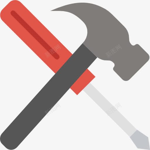 工具图标png_新图网 https://ixintu.com 家电维修 改进 施工工具 螺丝刀 锤子