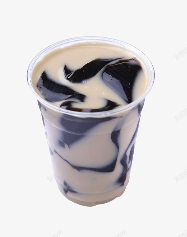 仙恋鲜奶茶实物产品png免抠素材_新图网 https://ixintu.com 仙恋鲜奶茶 仙草 块状 夏日饮品 奶茶 好喝 棕色 清凉 美味