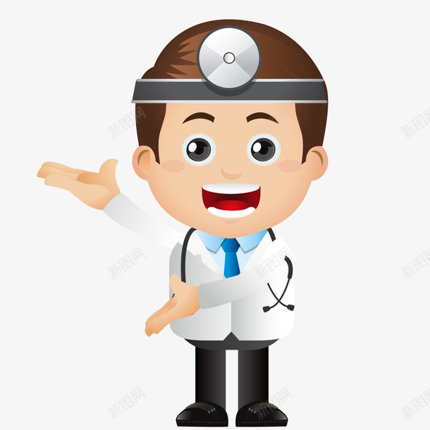 做介绍的男性医生人物png免抠素材_新图网 https://ixintu.com 人物设计 介绍 医生 医院 卡通 男性 诊所