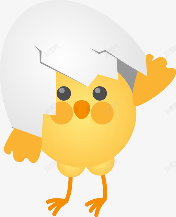 卡通可爱鸡蛋小鸡蛋壳破壳png免抠素材_新图网 https://ixintu.com 卡通 可爱 小鸡 小鸡出壳 破壳 蛋壳 鸡蛋