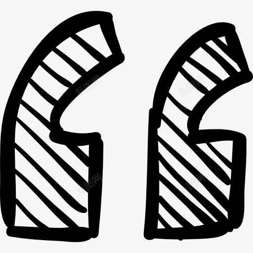 左引号素描图标png_新图网 https://ixintu.com 勾勒 左 左引号 引用 接口 标志 素描