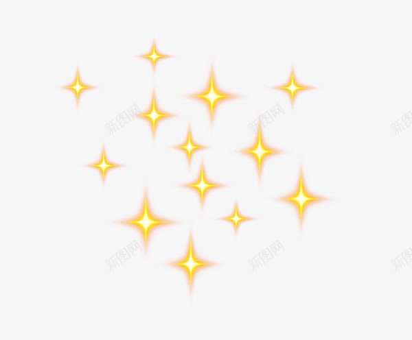 闪亮星星png免抠素材_新图网 https://ixintu.com 亮星 可爱 幸运星 星星 菱形 菱形星星 黄色星星
