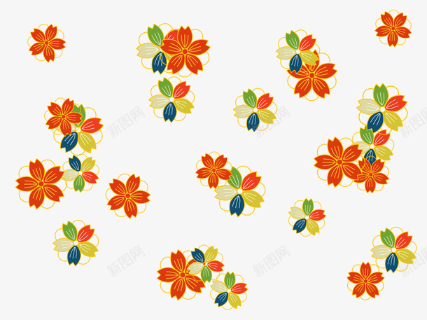 可爱卡通花朵图案png免抠素材_新图网 https://ixintu.com 卡通花朵 日式花朵图案 植物花朵 花卉