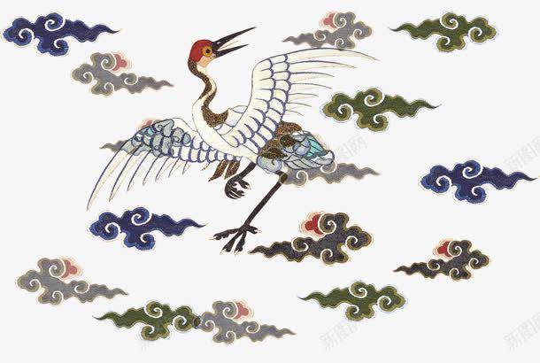 中国风起舞的仙鹤png免抠素材_新图网 https://ixintu.com 中国风 仙鹤 白鹤 祥云 起舞