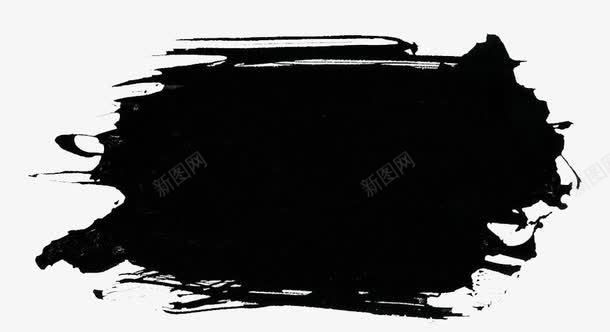 黑色墨汁笔触图案png免抠素材_新图网 https://ixintu.com 免扣元素 墨汁 笔触 黑色