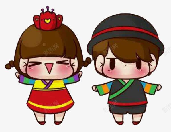 卡通朝鲜情侣png免抠素材_新图网 https://ixintu.com 卡通 卡通角色 女孩 情侣 朝鲜 朝鲜小孩 朝鲜情侣 朝鲜服饰 男孩 韩国 韩国卡通人物 韩服