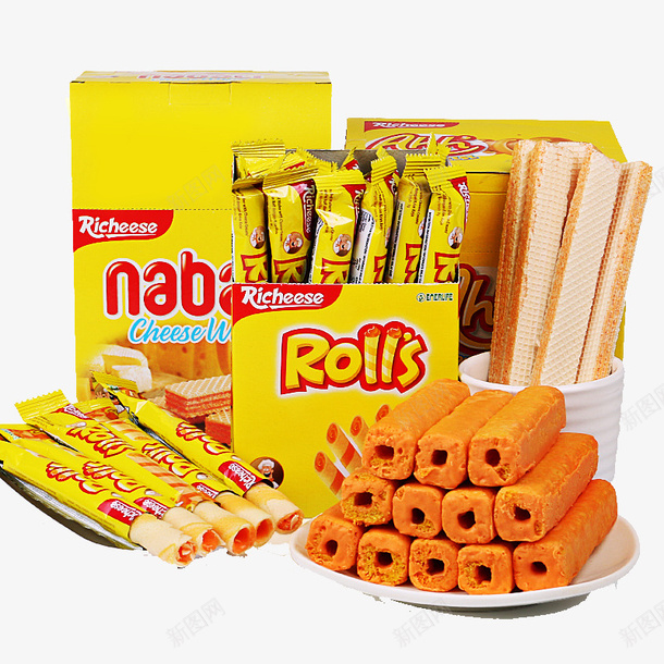 Rolls空心卷png免抠素材_新图网 https://ixintu.com 产品实物 膨化食品 零食