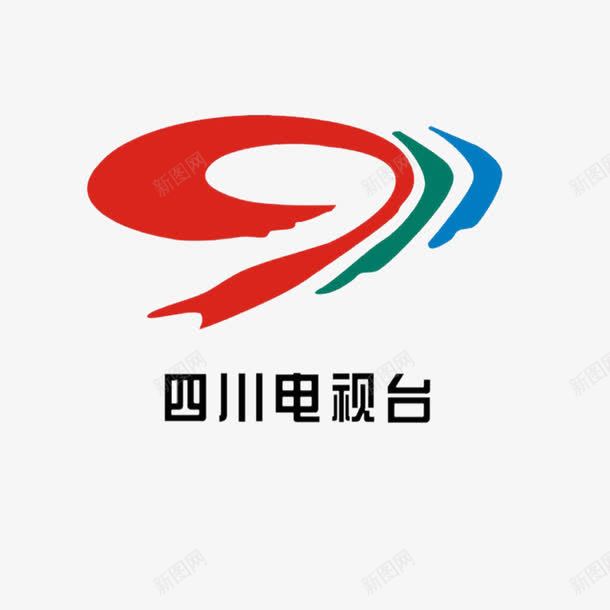四川电视台图标png_新图网 https://ixintu.com 图标矢量图 圆形 形状圆图案图标 电视台图标 红 绿色 蓝