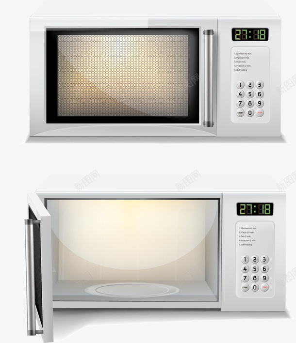 家用小家电白色微波炉png免抠素材_新图网 https://ixintu.com 家用电器 家电微波炉 小家电 微波炉 白色微波炉 矢量png