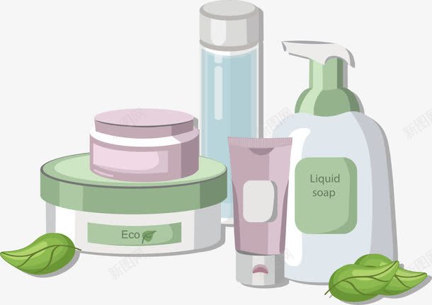 植物添加日化用品png免抠素材_新图网 https://ixintu.com 日化用品 沐浴露 洗手液 矢量png 纯植物 芦荟胶