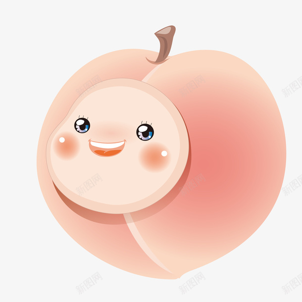 手绘扁平粉色桃子png免抠素材_新图网 https://ixintu.com png免抠图 卡通 可爱桃子 开心 扁平 手绘 毛绒 水果蔬菜 粉嘟嘟 粉色