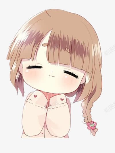 手绘娃娃png免抠素材_新图网 https://ixintu.com 卡通女孩 可爱 手绘女孩
