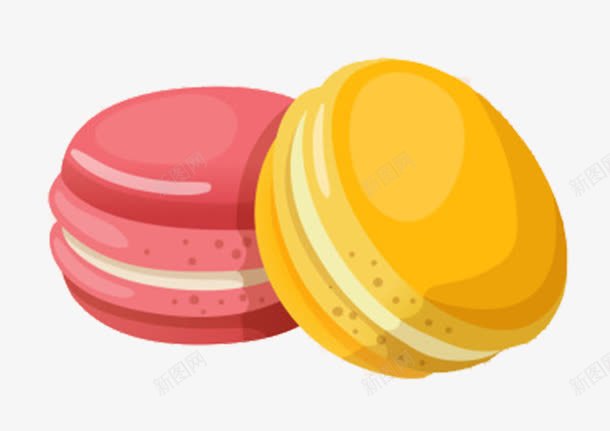 手绘点心png免抠素材_新图网 https://ixintu.com 卡通 吃喝玩乐购 手绘 点心 黄色