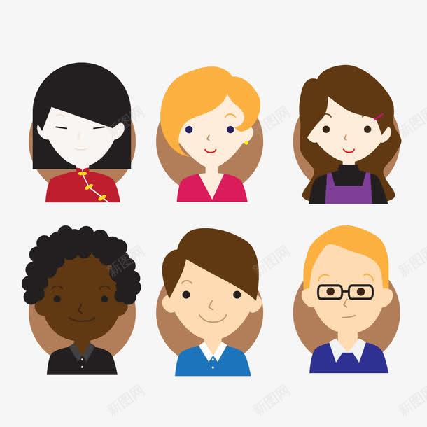 创意职业人物头像png免抠素材_新图网 https://ixintu.com 卡通人物 商务人士 男孩女孩 白领 白领头像 职业人物头像