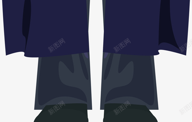 站姿毕业照男生手绘矢量图ai免抠素材_新图网 https://ixintu.com 免抠PNG 学位服PNG 毕业季 毕业袍 男生 矢量图 站姿