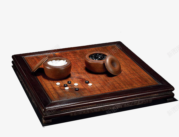 圆形围棋棋盒和方形棋盘png免抠素材_新图网 https://ixintu.com 围棋棋盒 圆形棋盒 方形棋盘 方桌 木质 棋盒 白子和黑子