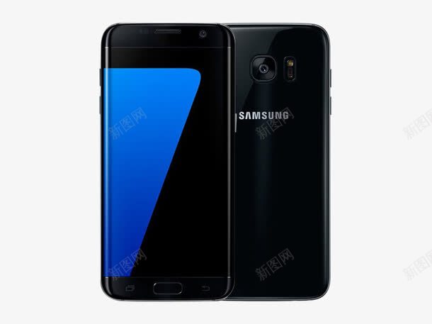 黑色典藏版三星S7手机png免抠素材_新图网 https://ixintu.com 三星S7edge 手机 智能 科技 经典 设计