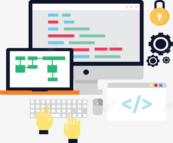 打代码程序员png免抠素材_新图网 https://ixintu.com coding 写程序 打代码 码代码 程序员 编程