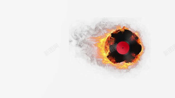 星火元素唱片png免抠素材_新图网 https://ixintu.com 元素 唱片 效果 星火 红色