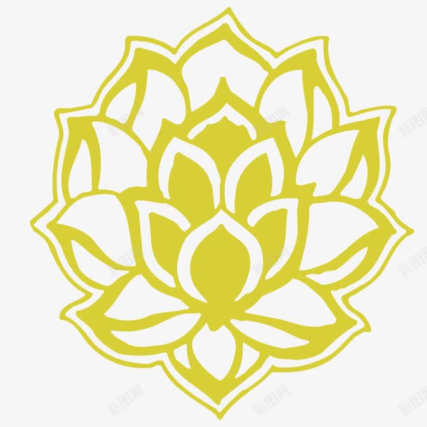 金色的莲花佛教png免抠素材_新图网 https://ixintu.com 中国风 佛教 佛教素材 信仰 莲花 金色的莲花