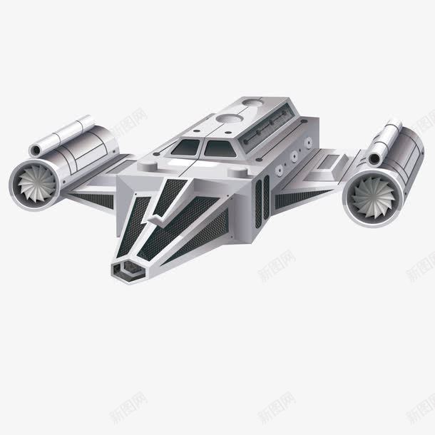 银色UFO矢量图ai免抠素材_新图网 https://ixintu.com UFO矢量图 UFO飞行器 不明飞行物PNG下载 喷射式 金属质感 矢量图