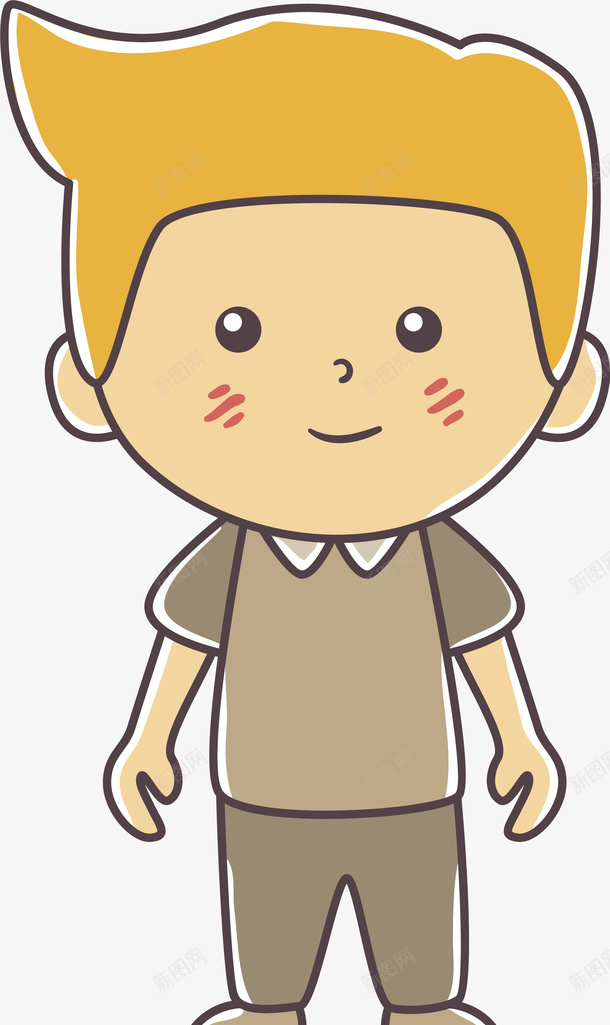 儿童节害羞的小男孩png免抠素材_新图网 https://ixintu.com 儿童节 可爱男孩 害羞的小男孩 开心 短发男孩 站立