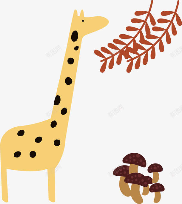 卡通动物长颈鹿插画矢量图ai免抠素材_新图网 https://ixintu.com 卡通动物 卡通手绘 可爱卡通 小狗 幼儿园图案 毛驴 游乐场 牛 狗 猪 猫 羊 装饰图案 长颈鹿 驴 矢量图