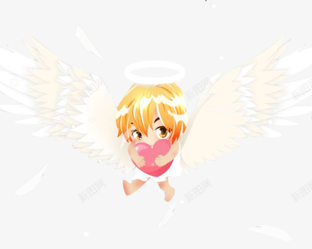爱心光环小天使png免抠素材_新图网 https://ixintu.com 光环 天使 天使与魔鬼 直播 礼物