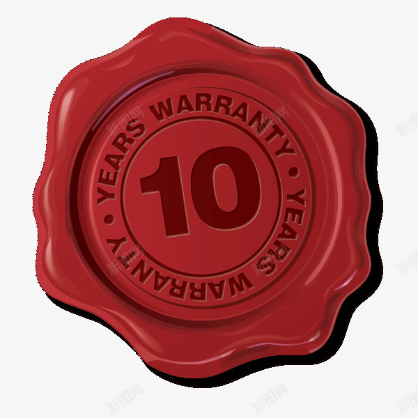 红色异形印泥10年质保图标png_新图网 https://ixintu.com 10年质保 保修 保修期 印泥 印章 售后 服务 红色 红色异形印泥10年质保图标设计免抠免费下载 设计 质保