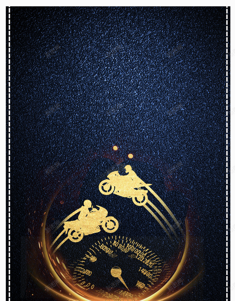 蓝色质感创意摩托车赛背景jpg设计背景_新图网 https://ixintu.com 创意字体 摩托车 摩托车海报 时尚风格 激情 赛车场 赛道 速度 速度与激情 金色摩托车 金色碎片