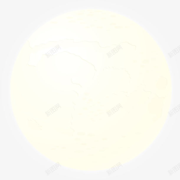 唯美的发光月亮png免抠素材_新图网 https://ixintu.com 发光 唯美 夜空 月亮