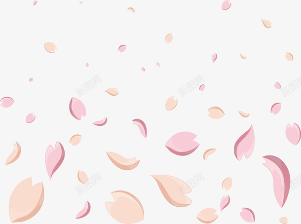 浪漫飞舞樱花花纹png免抠素材_新图网 https://ixintu.com 樱花 樱花花瓣 浪漫花瓣 矢量png 粉红花瓣 花飘落 飞舞花瓣