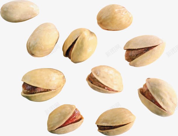 散落的开心果png免抠素材_新图网 https://ixintu.com 坚果 干过 炒货 零食 食物 高清